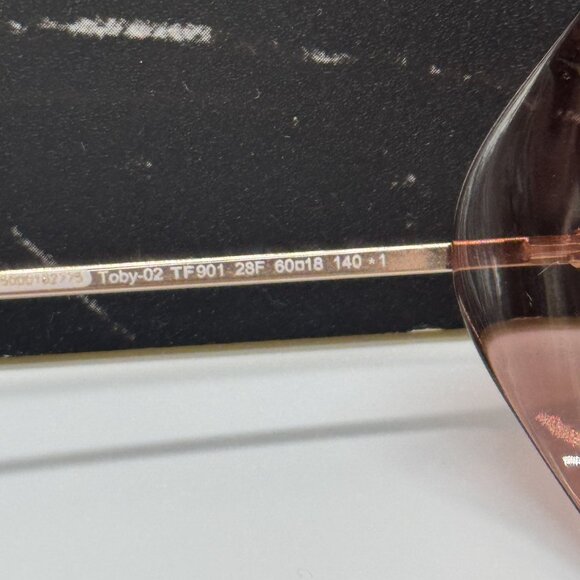 NEW TOM FORD TOBY-02 TF901 28F PINK WOMEN SUNGLASSES FT0901/S 28F - Picture 8 of 10
